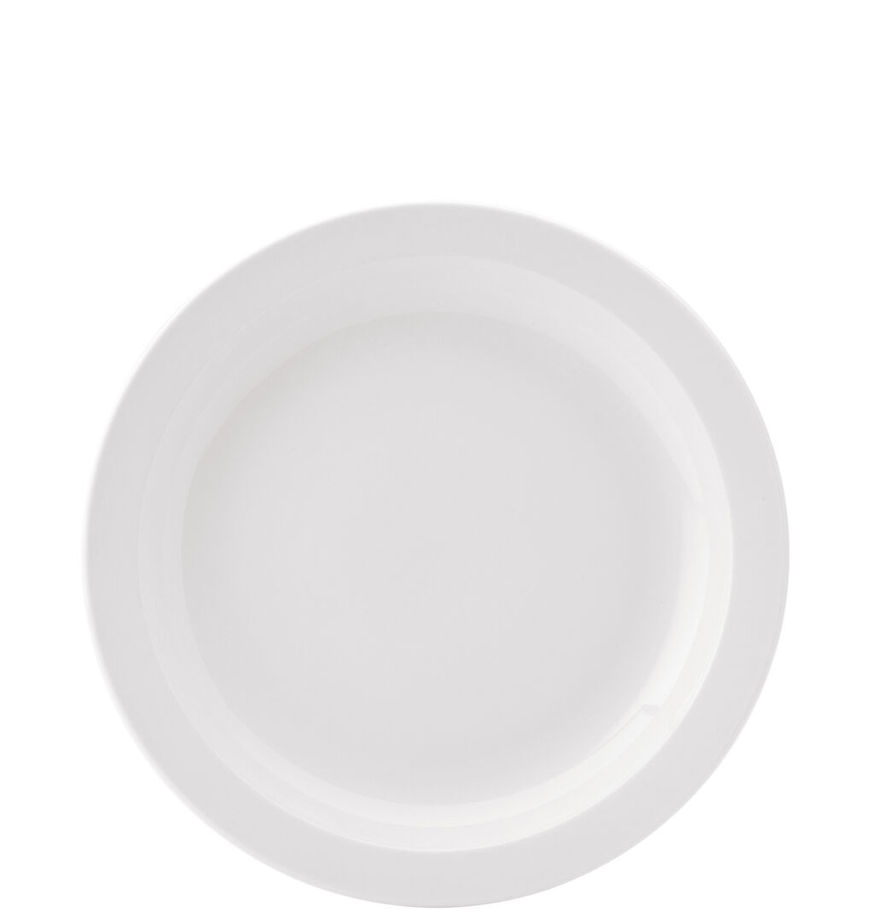 Utopia – Pure White Narrow Rim Plate 10" (25.5cm) — E13025-000000-B06018