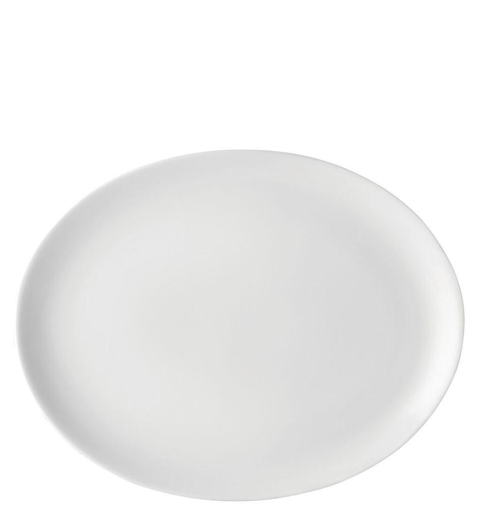 Utopia – Pure White Oval Plate 12" (30cm) — E20030-000000-B06018