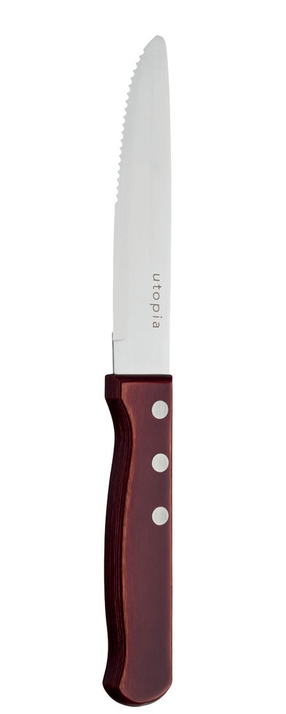 Utopia – Jumbo Polywood 3 Stud Steak Knife — F10658-000000-B01012