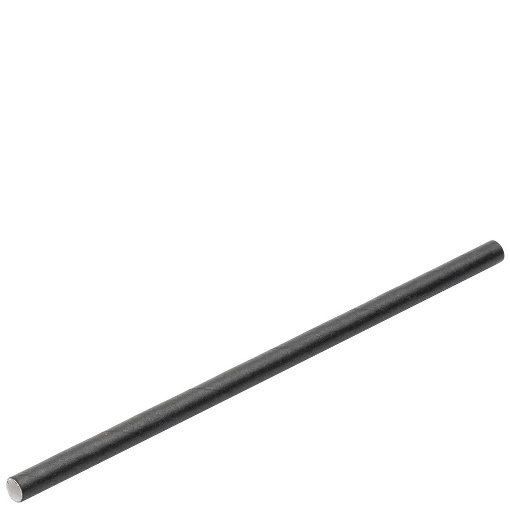 Utopia – Paper Black mixed beverage Straw 5.5" (14cm) 5mm Bore — F90113-000000-B01024
