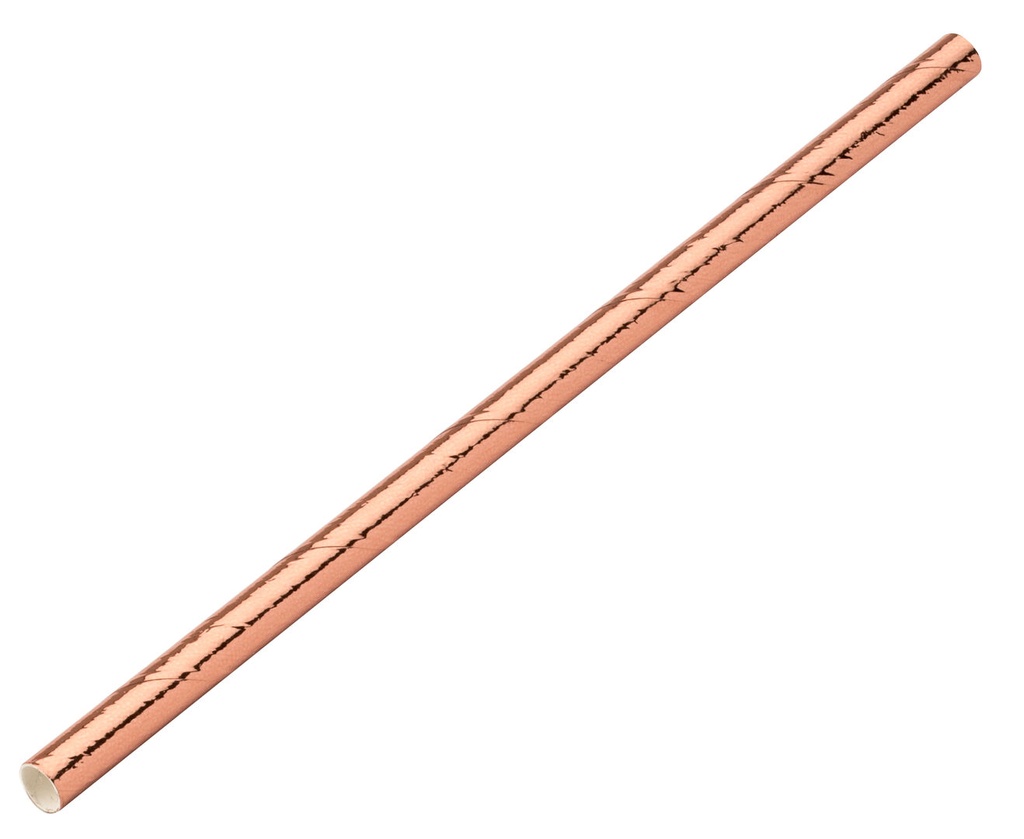 Utopia – Paper Copper mixed beverage Straw 5.5" (14cm) 5mm Bore — F90123-000000-B01024