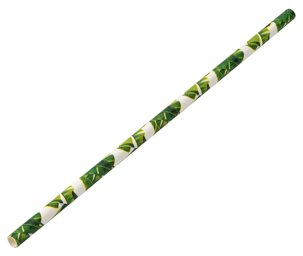 Utopia – Paper Tropical Straw 8" (20cm) Box of 250 — F90129-000000-B01024