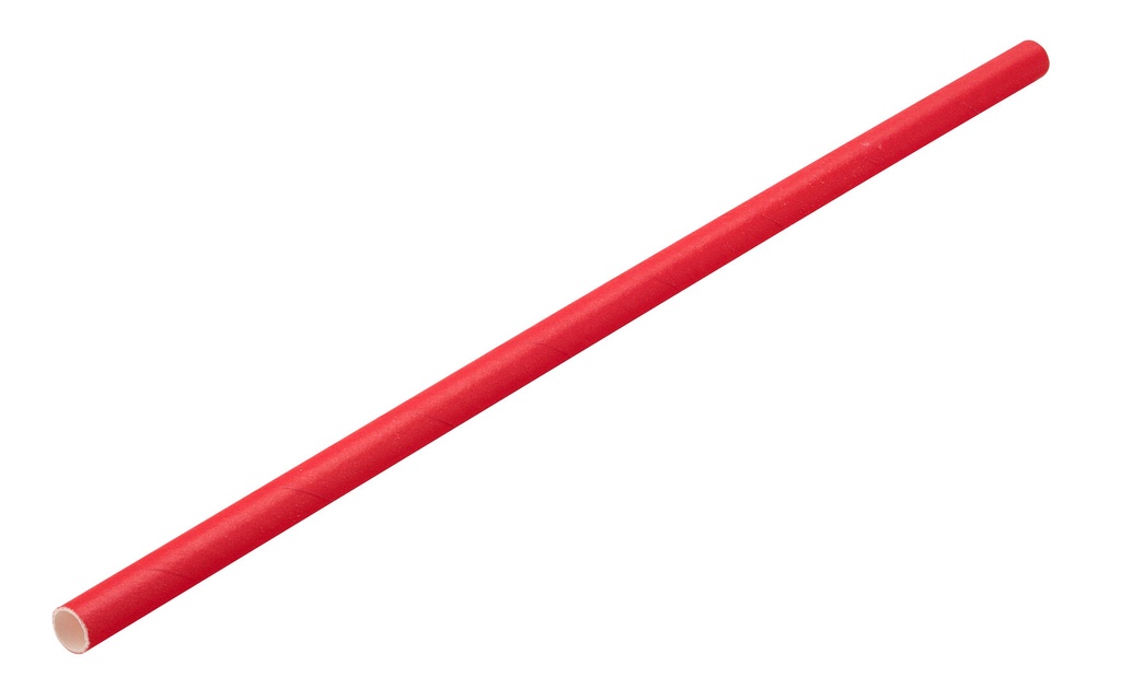 Utopia – Paper Solid Red Straw 8" (20cm) Box of 250 — F90158-000000-B01024