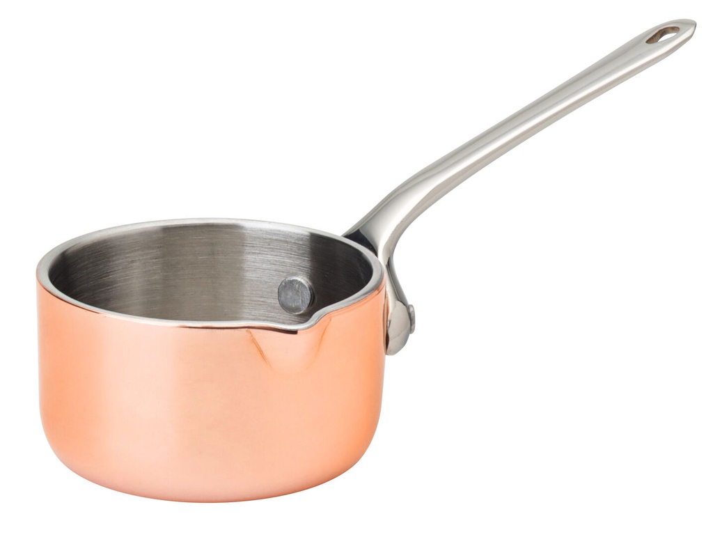 Utopia – Mini Copper Pres Saucepan with lip 2.25" (5.5cm) — F91015-000000-B01006