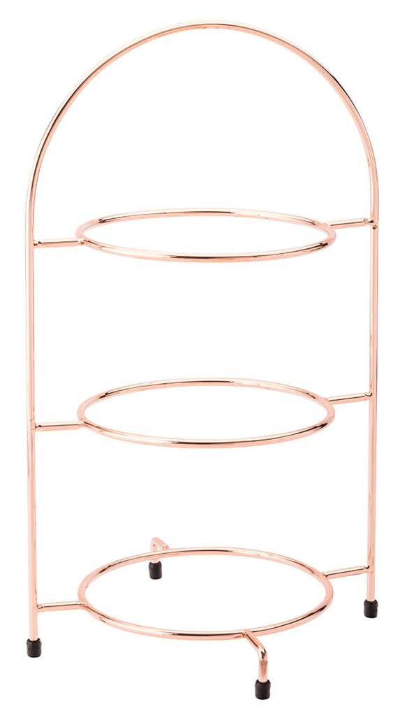 Utopia – Copper 3 Tier Plate Stand 16.5" (42cm) — F91203-000000-B01001