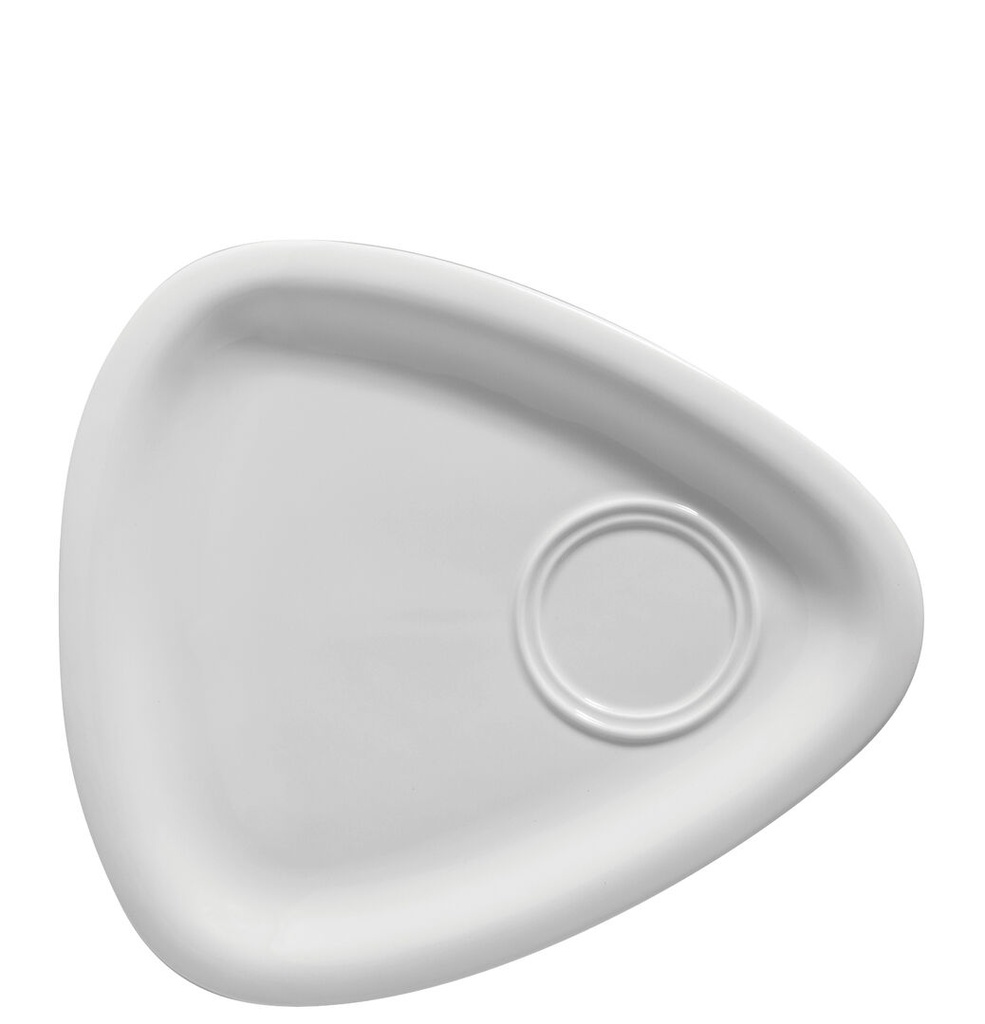 Utopia – Titan Triangular Rimmed Gourmet Plate 11" (28cm) — K352828-00000-B01006