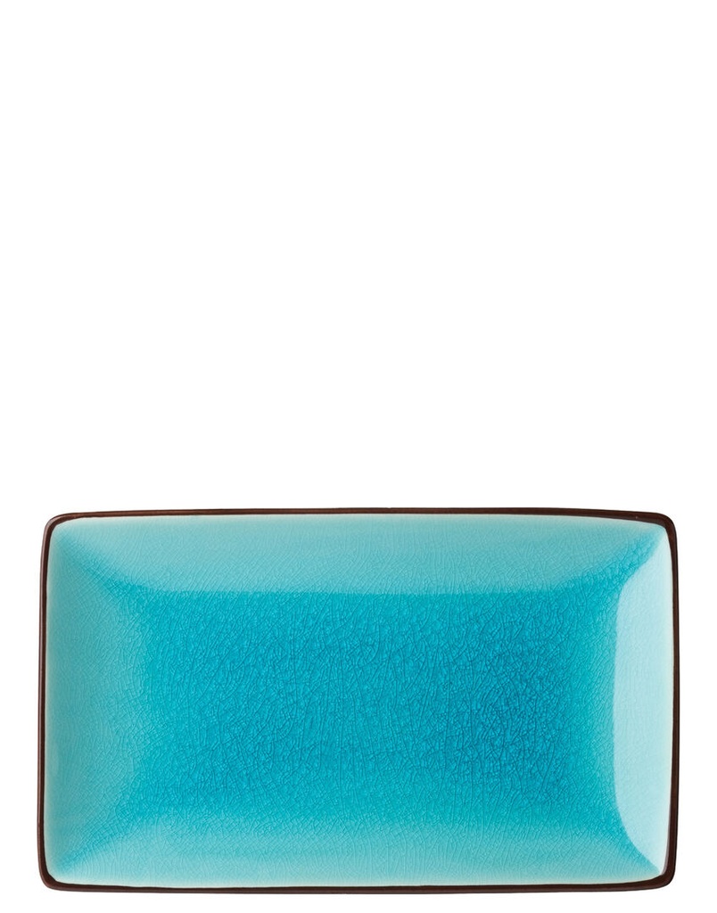 Utopia – Soho Aqua Rectangular Plate 8.5 x 5.5"(21 x 14cm) — K90025-000000-B01006