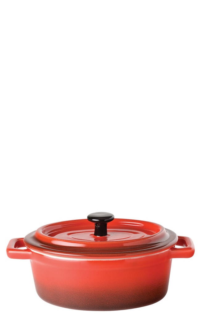 Utopia – Flame Oval Casserole 6" (15cm) 17oz (48cl) — M14021-000000-B01006