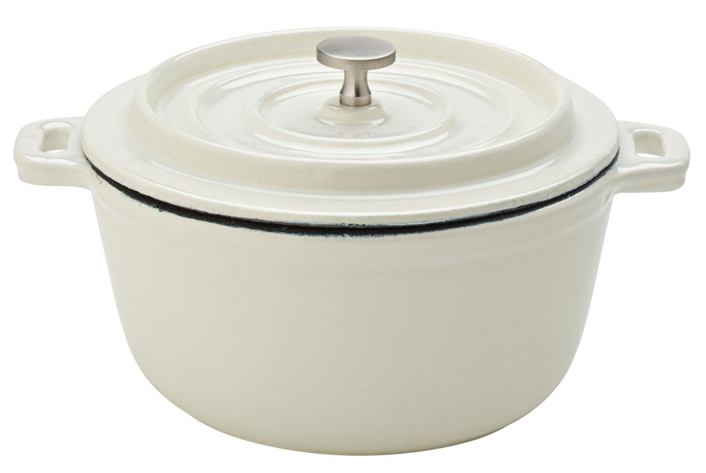 Utopia – Cast Iron Calico Round Casserole 5.5" (14cm) — MH7005-000000-B01006