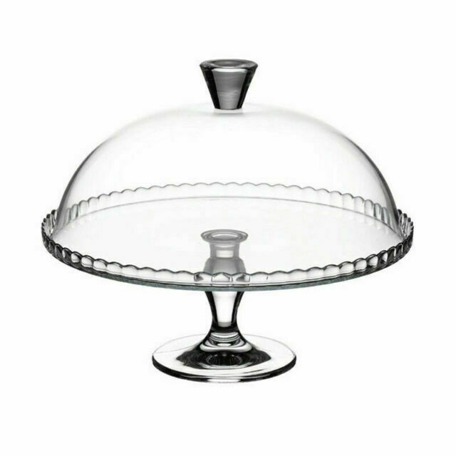 Utopia – Pasabahce – Patisserie Upturn Footed Plate and Dome 32cm - Set — P95200-000000-B01001