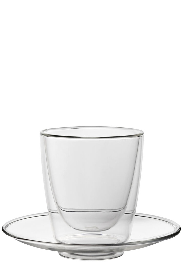 Utopia – Double - Walled Cappuccino Cup and Saucer 7.75oz — R90044-000000-B01006