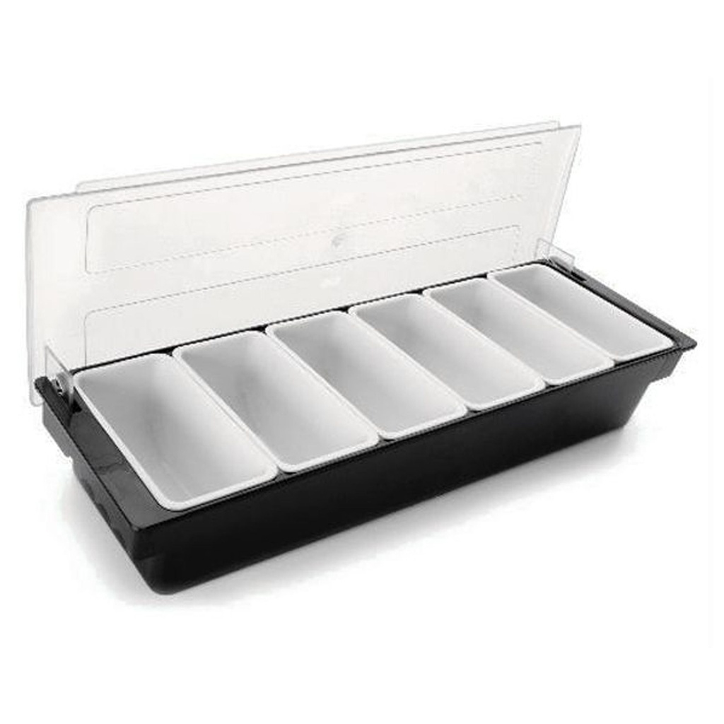 TOMGAST Six-compartment condiment holder, 450 ml per insert — T-61136