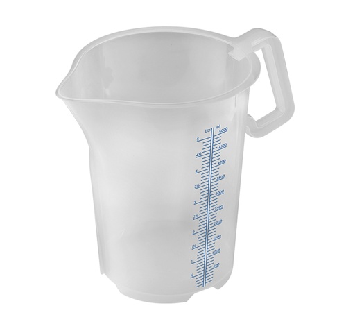 [01791] Mallard Ferrière Five-litre plastic measuring jug with closed handle — Capacity: 5 L — 01791