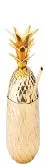 Utopia – Hawaii Gold Pineapple 20oz (57cl) Stainless Steel with Gold finish Removable lid forms a stand for the tumbler Complete with matching straw — F92061-000000- B01001