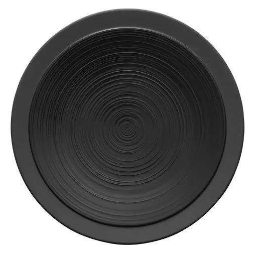 [236549] Degrenne BAHIA BLACK ONYX Presentation plate 29 cm (Pack of 3)