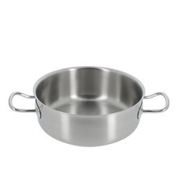 Mallard Ferrière Stainless steel rondeau without lid — Ø240 mm, 4.3 L — 00260