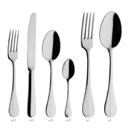 DEGRENNE BLOIS — 50 pieces solid handle  serrated box set — 246069 (One piece)