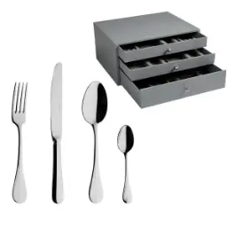DEGRENNE BLOIS — 100 pieces solid handle serrated box set — 246070 (One piece)