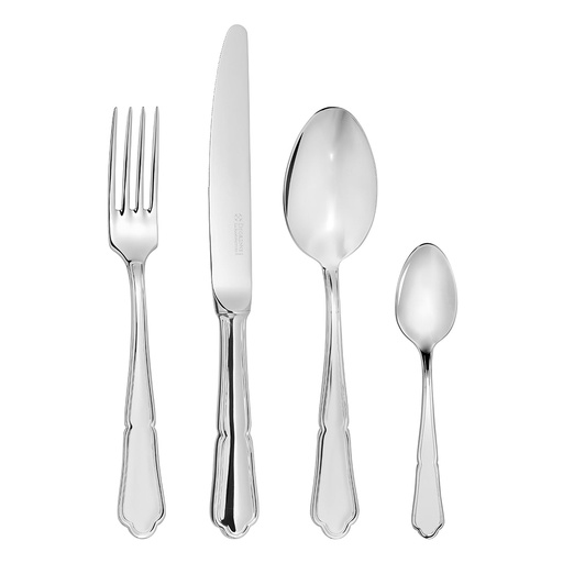 [246178] DEGRENNE CONTOUR — 24 pieces box hollow handle serrated — 246178 (Set of 24 pieces)