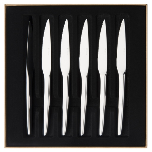 [206294] DEGRENNE GUEST — Set of 6 steak knives solid handle serrated — 206294 (Set of 6 pieces)