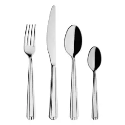 DEGRENNE NORMANDY — 24 pieces box solid handle serrated — 234662 (Set of 24 pieces)