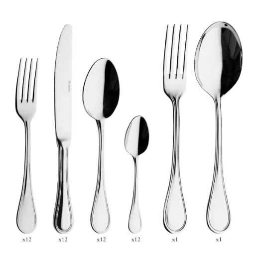 DEGRENNE VERLAINE — 50 pieces solid handle serrated box set — 246077 (One piece)