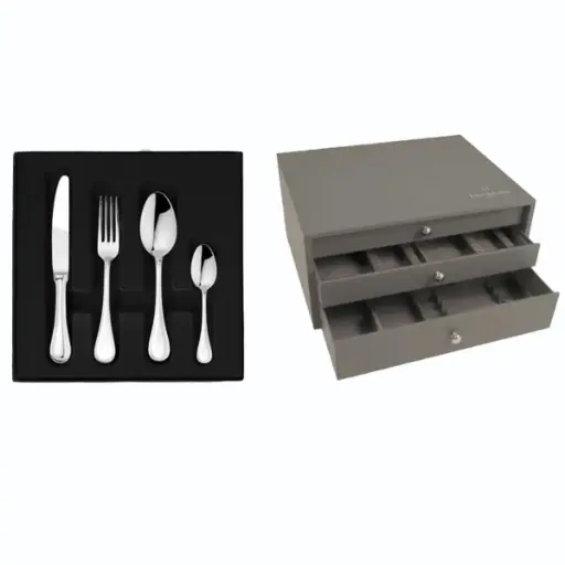 DEGRENNE VERLAINE — 100 pieces solid handle serrated box set — 246078 (One piece)