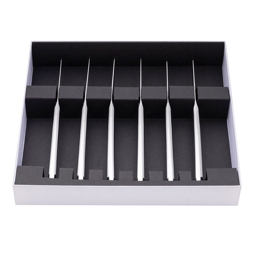 [246261] DEGRENNE LE PHIL — Set of 6 table/steak knves non serrated blade solid handle — 246261 (Set of 6 pieces)