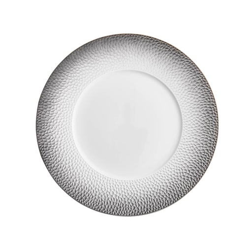 [245601] DEGRENNE COLLECTION L FRAGMENT NOIR Round Dinner plate w/wide rim — 245601