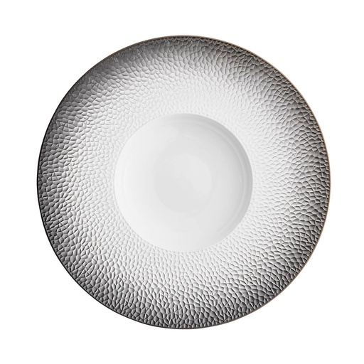 [245607] DEGRENNE COLLECTION L FRAGMENT NOIR — Round shallow bowl 30 cm — 245607 (Pack of 3 pieces)