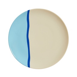 DEGRENNE DESTINATION — round dinner plate 26 cm MER — 245258 (Pack of 6 pieces)