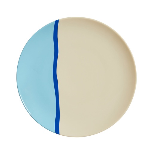 [245258] DEGRENNE DESTINATION — round dinner plate 26 cm MER — 245258 (Pack of 6 pieces)