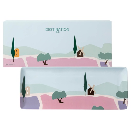 DEGRENNE DESTINATION SUD rectangular shared plate 40x16cm — 242884