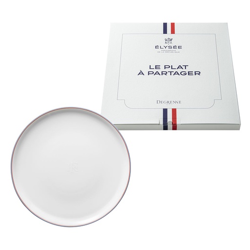 [242026] DEGRENNE DEGRENNE ELYSEE — round shared plate 31,5 cm french republic — 242026 (One piece)