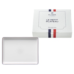 DEGRENNE DEGRENNE ELYSEE — small rectangular shared plate 16x12 cm french republic — 242030 (One piece)