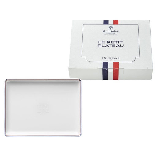 [242030] DEGRENNE DEGRENNE ELYSEE — small rectangular shared plate 16x12 cm french republic — 242030 (One piece)