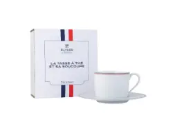 DEGRENNE DEGRENNE ELYSEE — Gift box tea cup and saucer — 248326 (One piece)