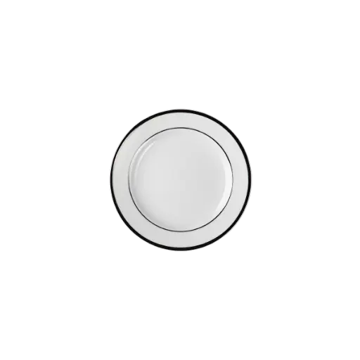 [227777] DEGRENNE GALON PLATINE Round bread and butter plate 14 cm — 227777