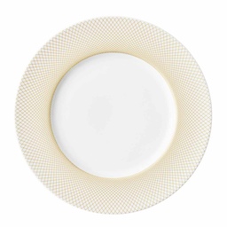 DEGRENNE GRAPHIQUE CLASSIQUE.DORE.. — round dinner plate 28.5 cm — 246110 (Pack of 6 pieces)