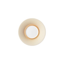 DEGRENNE GRAPHIQUE CLASSIQUE DORE — Demitasse saucer 12,5cm — 246164 (Pack of 6 pieces)