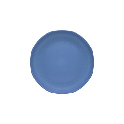 DEGRENNE MODULO NATURE BLEU GALET — Salad/ cereal plate 22cm — 246748 (Pack of 6 pieces)