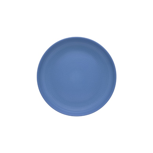 [246748] DEGRENNE MODULO NATURE BLEU GALET — Salad/ cereal plate 22cm — 246748 (Pack of 6 pieces)