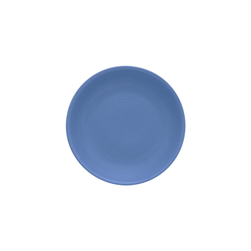 [225345] DEGRENNE MODULO NATURE BLEU GALET — Salad / round cereal plate 21 cm — 225345 (Pack of 6 pieces)