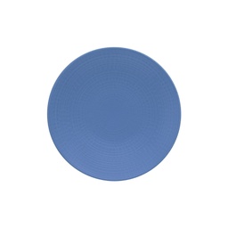 DEGRENNE MODULO NATURE BLEU GALET — Round bread and butter plate16 cm — 225353 (Pack of 6 pieces)