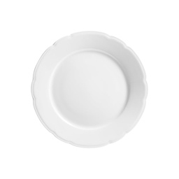 DEGRENNE REMINISCENCE BLANC — round dessert plate 21.5 cm — 247163 (Pack of 6 pieces)