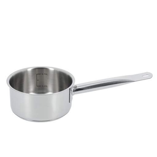 [00433] Mallard Ferrière Graduated stainless steel saucepan with pouring rim — Diameter: 180 mm; Capacity l: 2 L — 00433