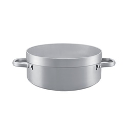 Mallard Ferrière Aluminium two-handled round sauté pan without lid — Diameter: 400 mm; Height: 160 mm; Capacity l: 20 L — 00453