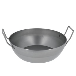Mallard Ferrière Rounded sheet-steel deep-frying pan without basket — Diameter: 400 mm; Capacity: 12.2 L — 00942
