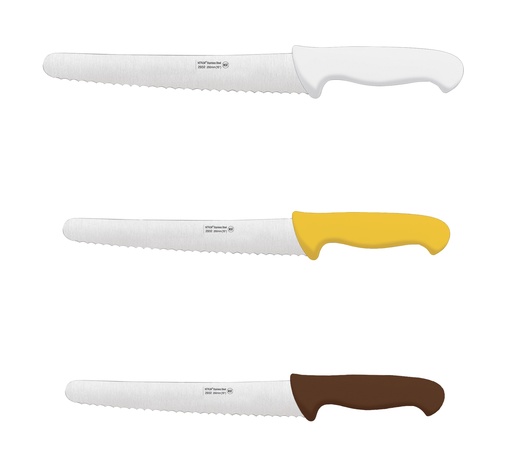 Mallard Ferrière Colour-coded bread knife — Yellow handle — Manufacturer-listed length: 250 mm — 01141