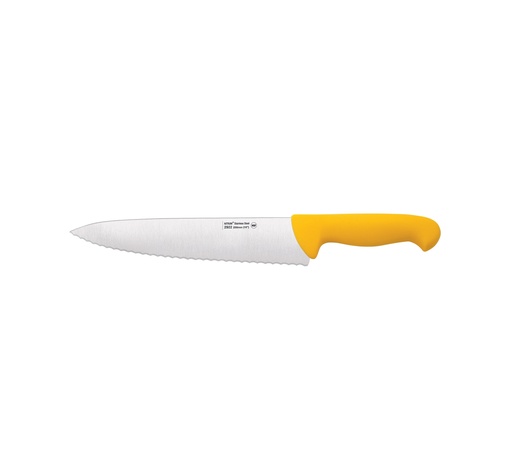 Mallard Ferrière Colour-coded serrated chef knife — Yellow handle — Manufacturer-listed length: 250 mm — 01146